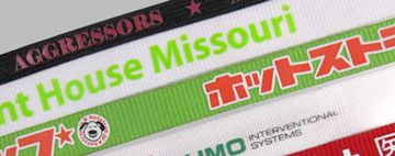 ネックストラップ スクリーン印刷